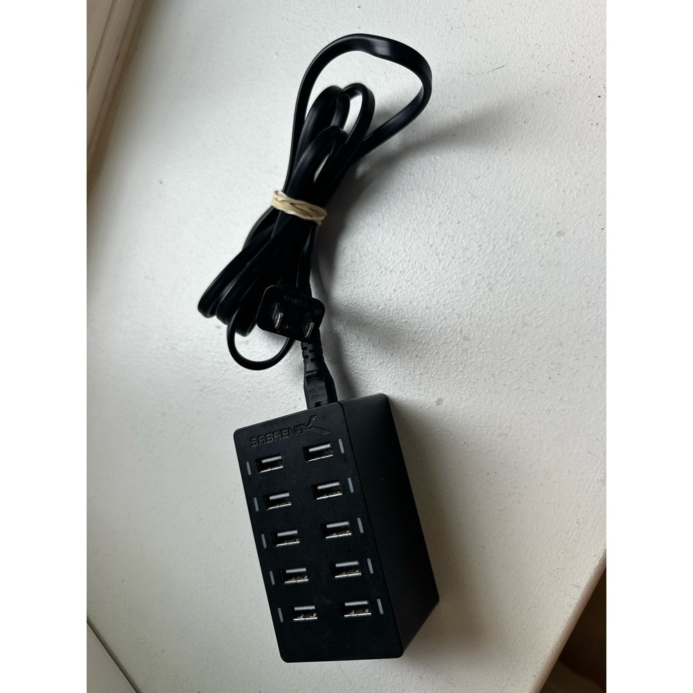 Sabrent 10-port USB rapid charging station iPhone Samsung